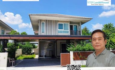 2-storey detached house for sale in the Kanasiri Chaiyaphruek - Wongwaen, with a modern style design and a perfect lifestyle from Sansiri, price 4.20