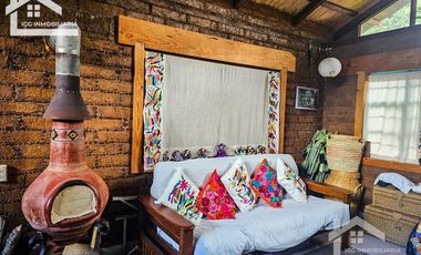 VENTA DE CABAÑA CON HERMOSOS JARDINES MINERAL DEL CHICO, CARBONERAS