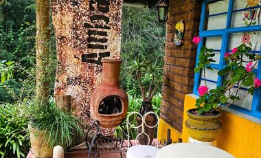 VENTA DE CABAÑA CON HERMOSOS JARDINES MINERAL DEL CHICO, CARBONERAS