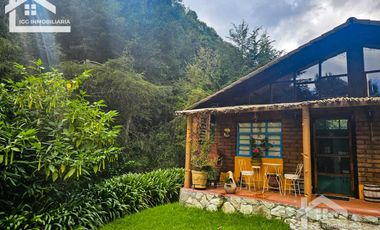 VENTA DE CABAÑA CON HERMOSOS JARDINES MINERAL DEL CHICO, CARBONERAS