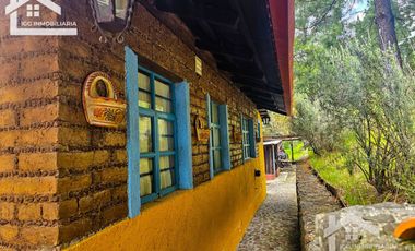 VENTA DE CABAÑA CON HERMOSOS JARDINES MINERAL DEL CHICO, CARBONERAS