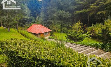 VENTA DE CABAÑA CON HERMOSOS JARDINES MINERAL DEL CHICO, CARBONERAS