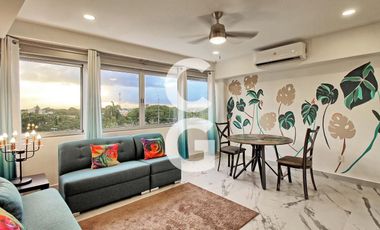 Departamento en Venta en Cancún en Barcelona Condos Amueblado en Av. Nader
