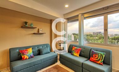 Departamento en Venta en Cancún en Barcelona Condos Amueblado en Av. Nader