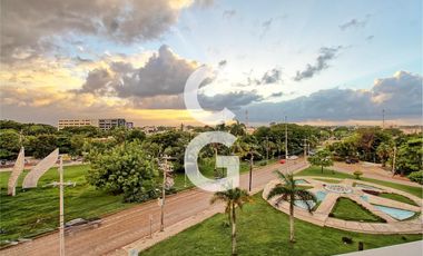 Departamento en Venta en Cancún en Barcelona Condos Amueblado en Av. Nader