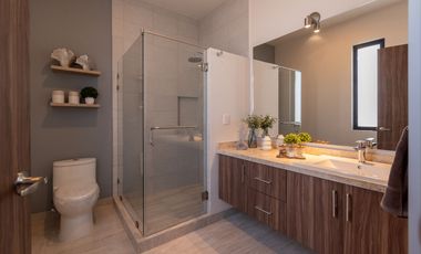 CASA VENTA, CONDOMINIO CON AMENIDADES, C: 151.99 M2 T: 127.40 M2, 3 REC. 2.5 BAÑOS.