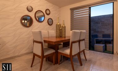 CASA VENTA, CONDOMINIO CON AMENIDADES, C: 132.75 M2 T: 119.40 M2, 3 REC. 2.5 BAÑOS.