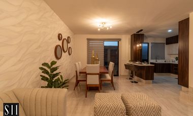 CASA VENTA, CONDOMINIO CON AMENIDADES, C: 132.75 M2 T: 119.40 M2, 3 REC. 2.5 BAÑOS.