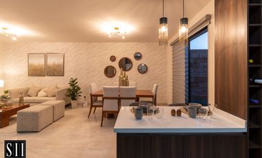 CASA VENTA, CONDOMINIO CON AMENIDADES, C: 132.75 M2 T: 119.40 M2, 3 REC. 2.5 BAÑOS.