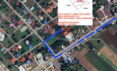 Family Ville Subd., Wellington Hotel St.,  Brgy. San Isidro, Lubao, Pampanga