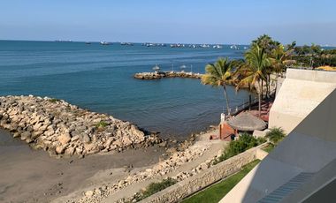 VENTA DE DEPARTAMENTO FRENTE AL MAR CON ESPECTACULAR VISTA PUERTO LUCIA /SALINAS.