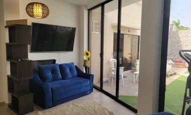 Suite en alquiler Amoblada o sin muebles Via Samborondon urbanizacion Matices