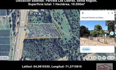 Venta de Parcela en las Cabras Sexta Región. Valben Propiedades SpA.