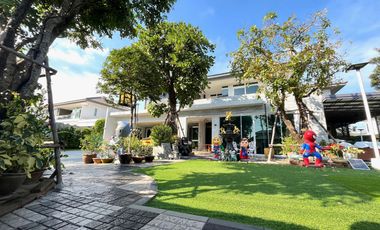 House  for sale ขาย ลดราคาพิเศษ บ้านหรูหลังมุม ที่ดินใหญ่ ถนนเมนใกล้ทะเลสาบ  ที่ ม. มัณฑนา เลค วัชรพล    Mantana Lake Watcharapol  ทำเลดีใกล้ทางด่วน