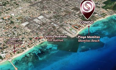 Penthouse con rooftop, vista al mar, en venta, Centro, Playa del Carmen