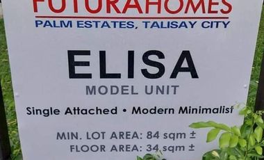 Futura Homes Elisa Model House For Sale at Palm Estates Talisay