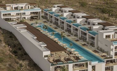 Penthouse de lujo con vista al mar en venta, en comunidad cerrada, Cerritos, BCS