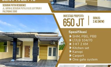 Jual Rumah Siap Huni di Palembang Dekat Mall PTC Palembang, RS Hermina Palembang