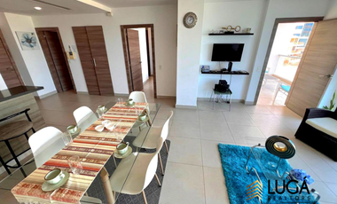 Suite amoblada con vista al mar en Renta, urbanización privada sector playa murciélago, Manta Ec