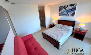 Suite amoblada con vista al mar en Renta, urbanización privada sector playa murciélago, Manta Ec