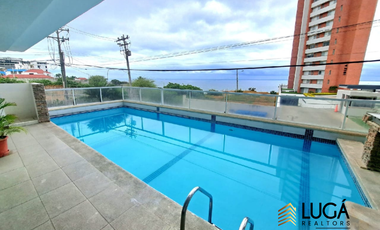 Suite amoblada con vista al mar en Renta, urbanización privada sector playa murciélago, Manta Ec