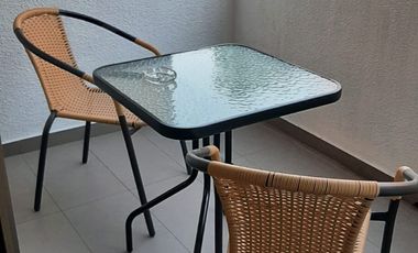 vendo depto amoblado de un dormitorio con estacionamiento y bodega