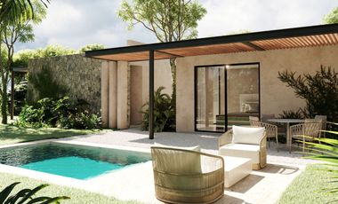 Casa en venta con alberca privada en comunidad cerrada,  Xpu-ha, Quintana Roo
