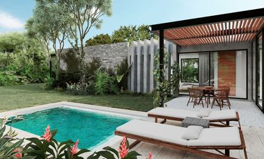 Casa con estudio, en venta, comunidad cerrada, alberca, Xpu-ha, Quintana Roo