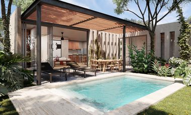 Casa en venta con estudio, alberca, comunidad privada, Xpu-ha, Quintana Roo