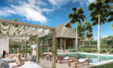 Casa en venta con estudio, alberca, comunidad privada, Xpu-ha, Quintana Roo