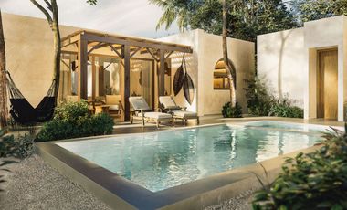 Residencia en venta en comunidad cerrada, alberca privada, Xpu-ha, Quintana Roo