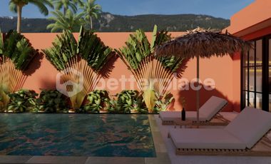 Stylish Tulum-Style Villa in Peaceful Kelating – 2 Bedrooms with Ricefield Views