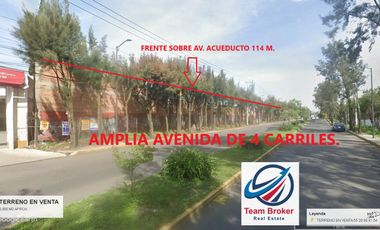 TERRENO DE USO DE SUELO COMERCIAL SOBRE AVENIDA EN XOCHIMILCO 5,900 M2