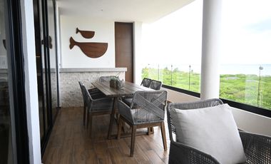 Departamento en Venta a pie de la Playa, amueblado,  Telchac, Yucatan