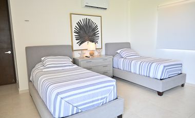 Departamento en Venta a pie de la Playa, amueblado,  Telchac, Yucatan