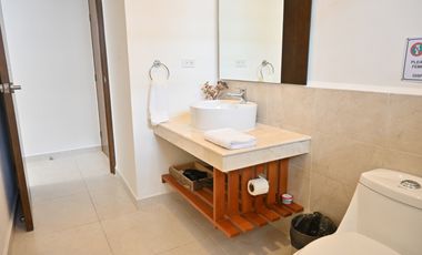 Departamento en Venta a pie de la Playa, amueblado,  Telchac, Yucatan