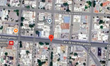 Locales comerciales y departamentos, Avenida Insurgentes esquina con calle Uruguay