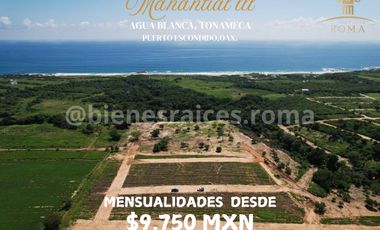 TERRENOS EN PLAYA AGUA BLANCA EN PUERTO ESCONDIDO