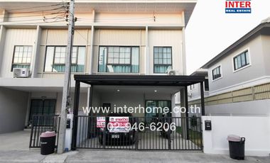 2-storey townhouse, 30.1 sq.w., The Modish Village, Chaiyaphruek - Ring Road, near Big C, Sai Noi, Kanchanaphisek Road, Bang Kruai - Sai Noi Road, Sai