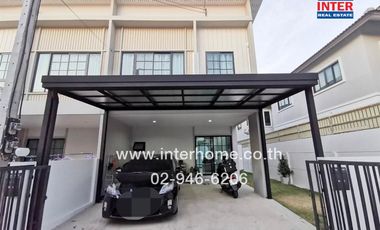2-storey townhouse, 30.1 sq.w., The Modish Village, Chaiyaphruek - Ring Road, near Big C, Sai Noi, Kanchanaphisek Road, Bang Kruai - Sai Noi Road, Sai
