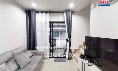 2-storey townhouse, 30.1 sq.w., The Modish Village, Chaiyaphruek - Ring Road, near Big C, Sai Noi, Kanchanaphisek Road, Bang Kruai - Sai Noi Road, Sai