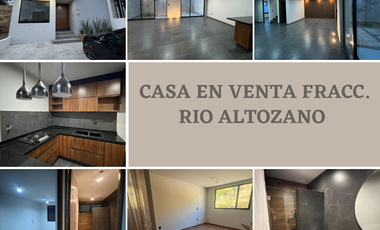 CASA NUEVA EN VENTA FRACCIONAMIENTO RIO ALTOZANO