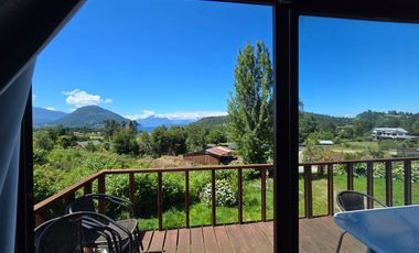 Se vende parcela con casa y  vista al lago en Futrono