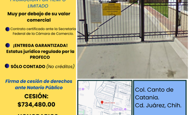 Casa en Fraccionamiento en venta en Canto de Catania, Juárez