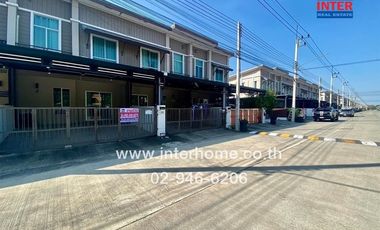 2-storey townhouse, 22 sq m, Pruksa Ville Village 106, Rangsit-Khlong Song, near Siam International School, Soi Rangsit-Nakhon Nayok 62, Rangsit-Nakho