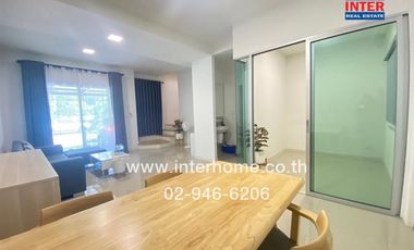 2-storey townhouse, 22 sq m, Pruksa Ville Village 106, Rangsit-Khlong Song, near Siam International School, Soi Rangsit-Nakhon Nayok 62, Rangsit-Nakho