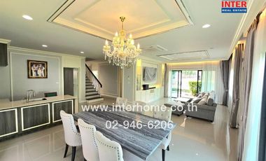 2-storey detached house, 77.3 sq.w., Setthasiri Village, Wongwaen-Lam Luk Ka, near Big C Lam Luk Ka, Lam Luk Ka Road, Nimit Mai Road, Lam Luk Ka, Path