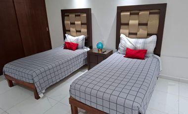 RENTO DEPARTAMENTO AMUEBLADO  , EN  CONDOMINIOS MARBELLA , 2REC.,