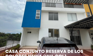 SE VENDE ESPECTACULAR CASA DE 3P CONJUNTO RESERVAS DE LOS COLORES NEIVA (HUI-COL)