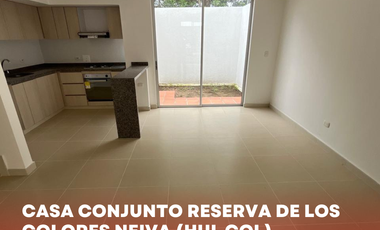 SE VENDE ESPECTACULAR CASA DE 3P CONJUNTO RESERVAS DE LOS COLORES NEIVA (HUI-COL)